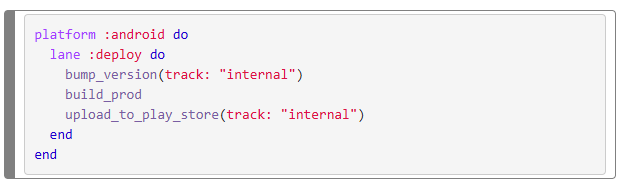 Fastlane build automation