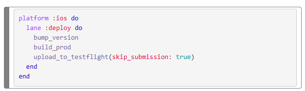 Fastlane build automation