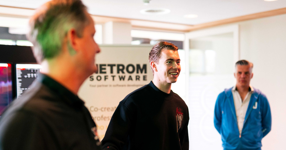 Richard Verschoor bij Product Owner workshop op het NetRom-kantoor